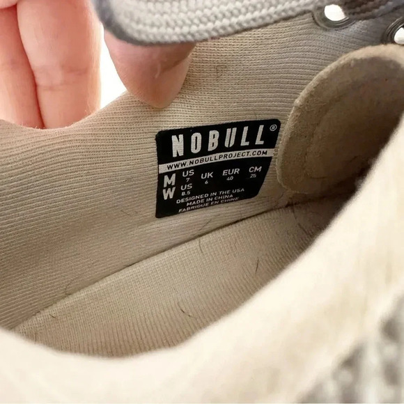 NOBULL Gray Superfabric Unisex Bodybuilding Trainers M 7 W 8.5 Crossfit‎ main image 8